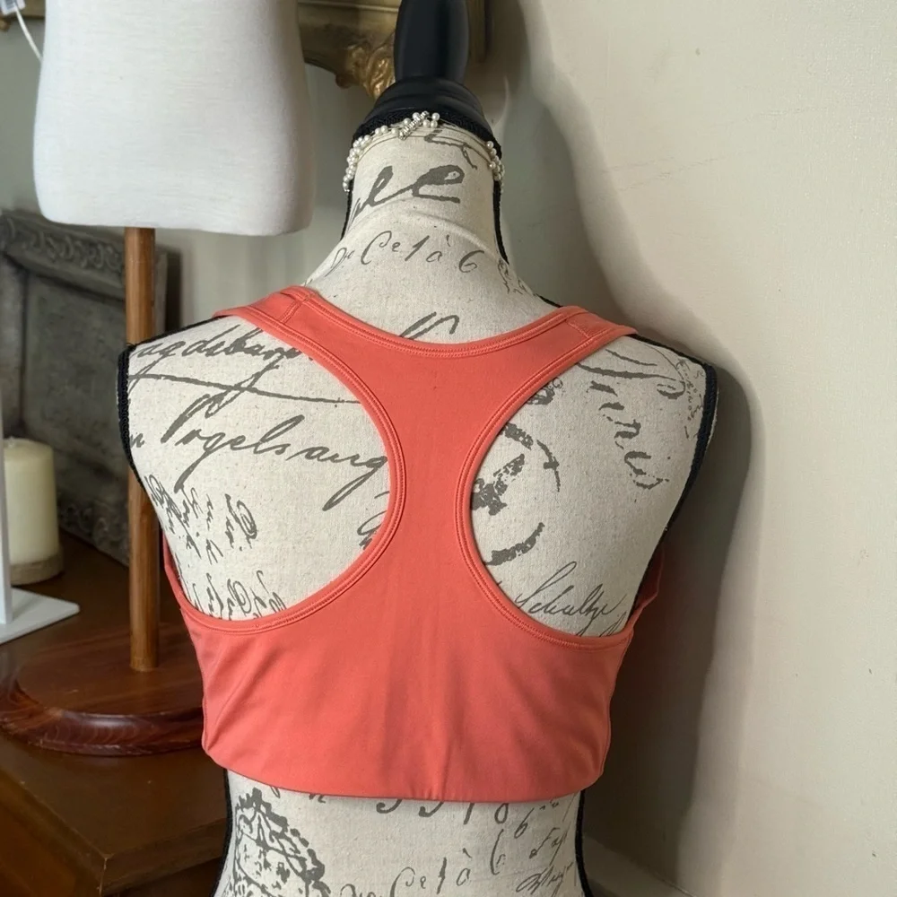 Nike Sports Coral Bra Dri-FIT Swoosh Moisture-Wicking